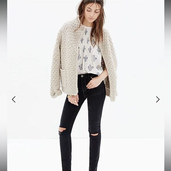 Madewell 9" High-Rise Skinny Jeans dark denim - Picture 1 of 8